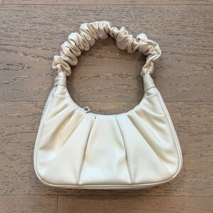 Forever 21 Cream Ruched Shoulder Bag